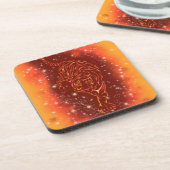 Tiger-Untersetzer in der Galaxy Starry Night Getränkeuntersetzer (Linke Seite)