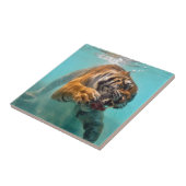 Tiger Unterwasser Fliese (Seite)