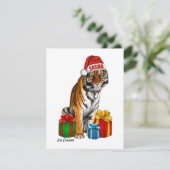 Tiger - Urlaubskarte Feiertagskarte (Stehend Vorderseite)