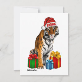 Tiger - Urlaubskarte Feiertagskarte