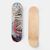 "Tiger v Dragon" von T.S. Tire Skateboard (Vorderseite)
