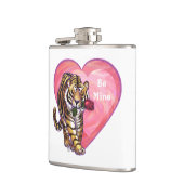 Tiger-Valentinstag Flachmann (Links)