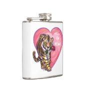 Tiger-Valentinstag Flachmann (Rechts)