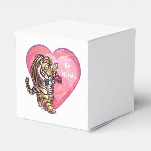 Tiger-Valentinstag Geschenkschachtel (Rückseite)