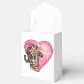 Tiger-Valentinstag Geschenkschachtel (Geöffnet)