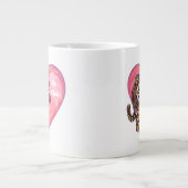 Tiger-Valentinstag Jumbo-Tasse (Vorderseite)