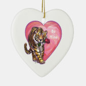 Tiger-Valentinstag Keramikornament (Rechts)