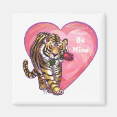 Tiger-Valentinstag Magnet (Vorne)