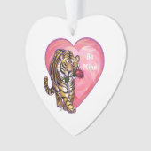 Tiger-Valentinstag Ornament (Vorderseite)