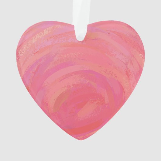 Tiger-Valentinstag Ornament (Rückseite)