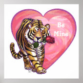 Tiger-Valentinstag Poster (Vorne)