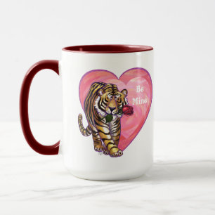 Tiger-Valentinstag Tasse