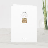 Tiger Vatertagskarte Karte (Rückseite)