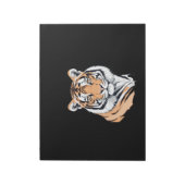 Tiger Vector Art mit lebhaften Farben Notizblock (Rotiert)