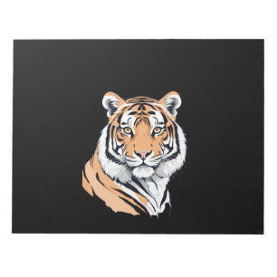 Tiger Vector Art mit lebhaften Farben Notizblock