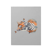 Tiger Vector Malerei Adorable Fun Animal Playing Notizblock (Rotiert)