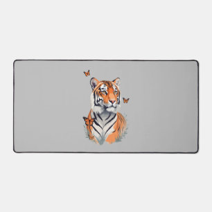 Tiger Vector Malerei Adorable Fun Animal Playing Schreibtischunterlage