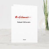 Tiger verspäteter Geburtstag Karte (Rückseite)