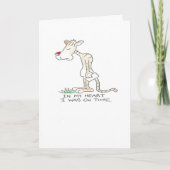 Tiger verspäteter Geburtstag Karte (Vorderseite)