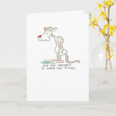 Tiger verspäteter Geburtstag Karte (Gelbe Blume)