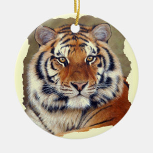 Tiger-Verzierung Keramikornament