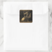 Tiger Vintag Art Sticker (Tasche)