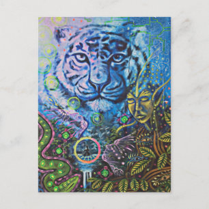 Tiger Vision Postkarte