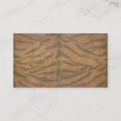 Tiger Visitenkarte (Rückseite)