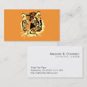 Tiger Visitenkarte (Vorne/Hinten)
