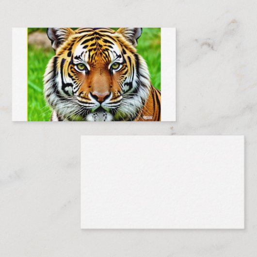 Tiger Visitenkarte (Vorne/Hinten)