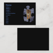 Tiger-Visitenkarte Visitenkarte (Vorne/Hinten)