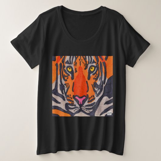 Tiger (vivid) - Women's Plus Size T - Shirt (Design vorne)