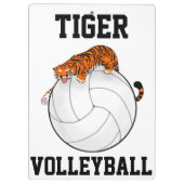 Tiger-Volleyball-Klemmbrett, Trainerklemmbrett Klemmbrett (Rückseite)
