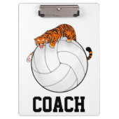 Tiger-Volleyball-Klemmbrett, Trainerklemmbrett Klemmbrett (Vorderseite)