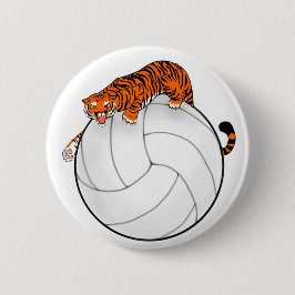 Tiger-Volleyball-Knopf-Button Button