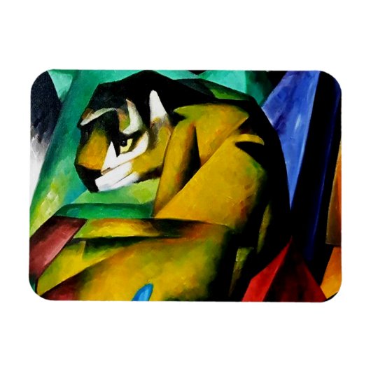 "Tiger" von Franz Marc Magnet (Horizontal)