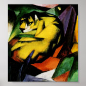 Tiger von Franz Marc. Poster (Vorne)