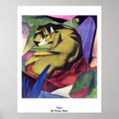 Tiger von Franz Marc Poster (Vorne)