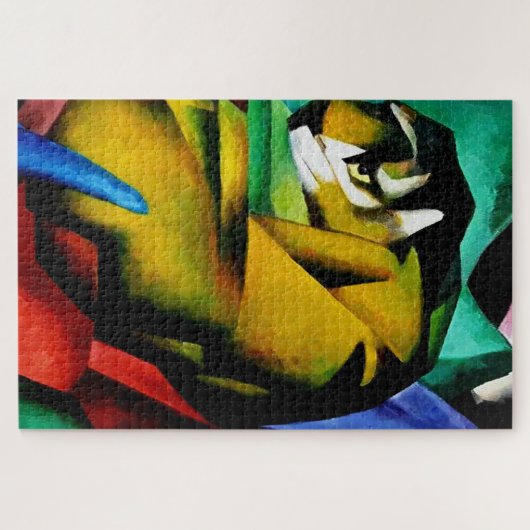 Tiger von Franz Marc Puzzle (Horizontal)