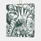 Tiger von Franz Marc, Vintage Ausdruckskunst Keramikornament (Links)