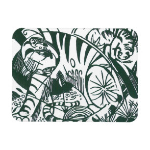 Tiger von Franz Marc, Vintage-Expressionismus-Kuns Magnet