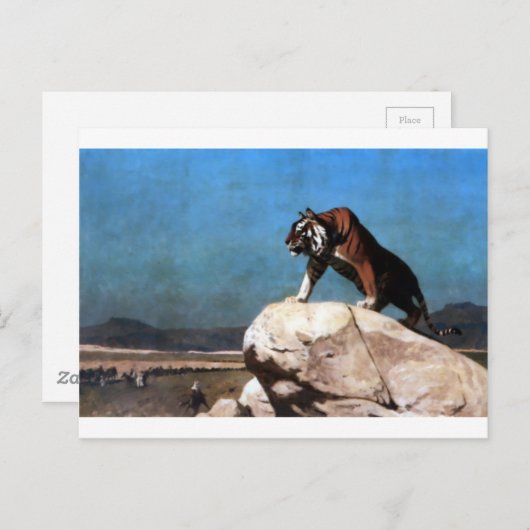 Tiger von Jean-Leon Gerome Postkarte (Vorne/Hinten)