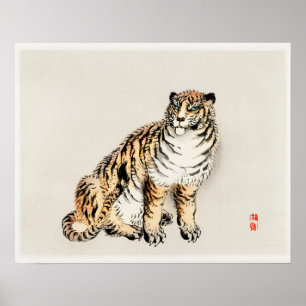 Tiger von Kōno Bairei (1844-1895) Poster