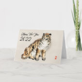 Tiger von Kōno Bairei - japanische Illustration Karte (Vorderseite)