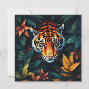 "Tiger von mir" - farbiges Tiger-Portrait