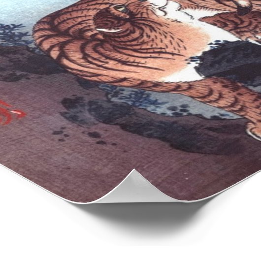 Tiger von Moonlight Poster (Ecke)