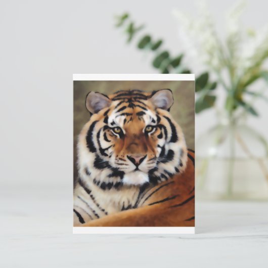 Tiger von Psyco Postkarte (Stehend Vorderseite)