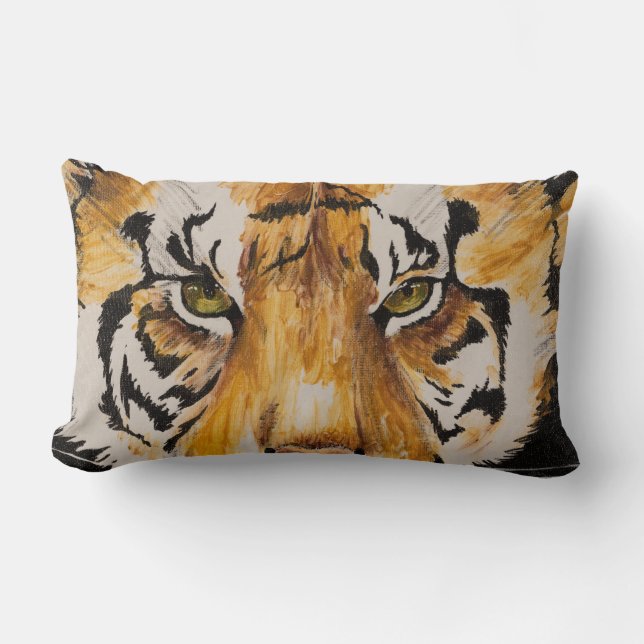 "Tiger" von T.S. Tire Lumbar Pillow Lendenkissen (Vorderseite)