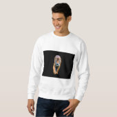 Tiger-Vorlage Moderne Elegante Männer Sweatshirt (Vorne ganz)