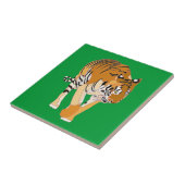 Tiger Walking Digital Painting Keramik Tile Fliese (Seite)